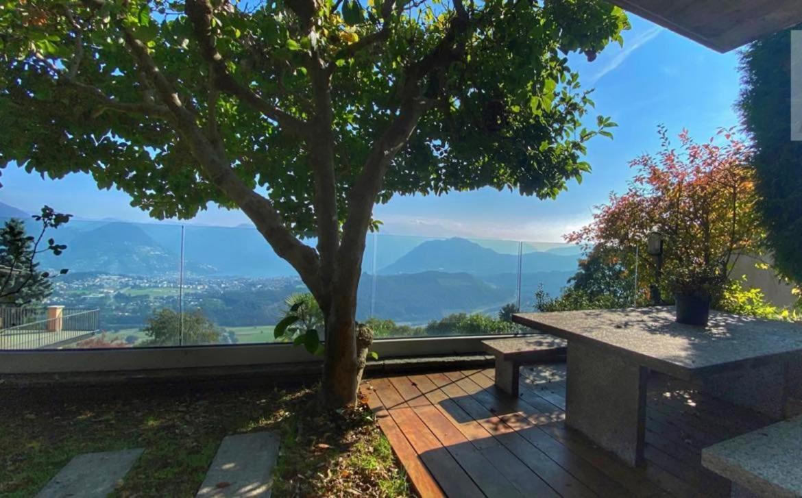 Family Suite With Garden And Amaizing View To Lugano Cademario Esterno foto
